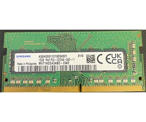 RAM - Samsung - DDR4 - module - 16 GB - SO-DIMM 260-pin - 3200 MHz / PC4-25600 - unbuffered - M471A2K43EB1-CWE