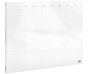 Konferanse & Presentasjon - Nobo Glass Weekly Planner Whiteboard 43x56cm - 1915602