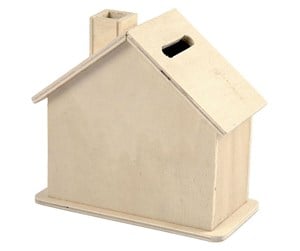 Hobbyartikler - Creativ Company Wooden Money Box House - 57472