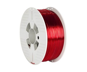 Filament - 3D Printer - Verbatim - transparent red - PETG filament - 55062