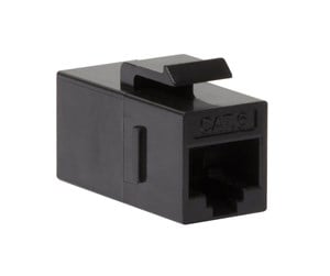 Tilbehør - LogiLink NK4012 Cat.6 Keystone Inline Coupler UTP 14.5 mm width black (1-Pack) - NK4012