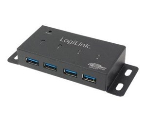 USB-hub - LogiLink USB 3.0 hub 4-Port metal housing USB-hub - 4 porter - UA0149