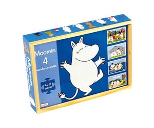 Treleker - Barbo Toys Moomin - 4 wooden puzzles - Tammy - 5704976072751