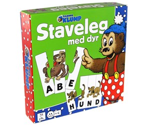 Brettspill & Puslespill - Forlaget Globe Rasmus Klump - Spelling Game - Farm - 5704976074359