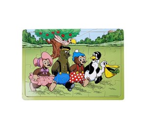 Treleker - Barbo Toys Rasmus Klump - Wooden puzzles - Friends - 5704976074939