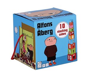 Babyleker - Barbo Toys Alfons Åberg Stacking Cubes 10pcs - 5704976078104