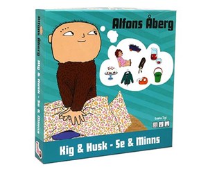 Brettspill & Puslespill - Barbo Toys Alfons Åberg - Look and Remember DK / SE - 5704976078166