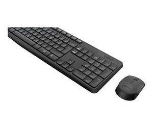 Tastatur - Logitech MK235 - keyboard and mouse set - Belgium - Tastatur & Mussett - Belgisk - Svart - 920-007911