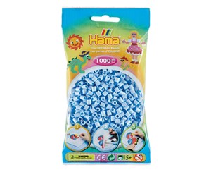 Kreative leker - Hama Iron on Beads - Pastel Ice Blue (97) 1000pcs - 207-97