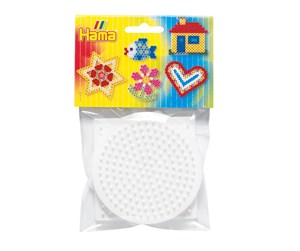 Kreative leker - Hama Ironing beads Pegboards Circle Square Heart 3pcs. - 4451