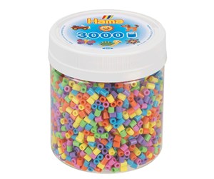 Kreative leker - Hama Ironing Beads in Jar - Pastel Mix (50) 3000pcs - 209-50