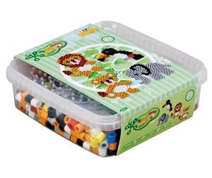 Kreative leker - Hama Iron On Bead Set Maxi - Wild Animals 600pcs. - 8751