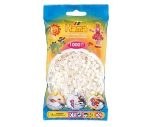 Kreative leker - Hama Ironing beads - Pearl White (064) 1000pcs. - 207-64