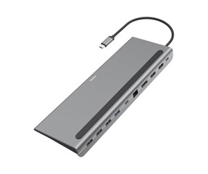 Dokkingstasjon - Hama USB-C Docking Station "Connect2Office Pro" 10 Ports - 00200100