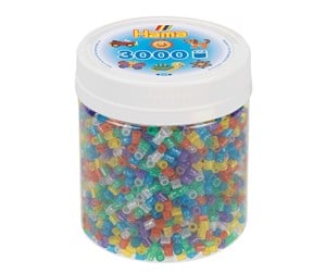 Kreative leker - Hama Ironing Beads in Pot - Glitter Mix (54) 3000pcs - 209-54