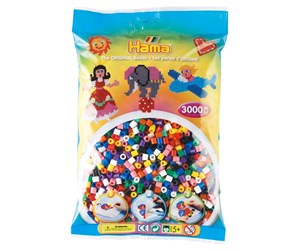 Kreative leker - Hama Ironing Beads Mix - Standard (201-00) 3000pcs - 201-00