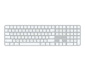 Tastatur - Apple Magic Keyboard with Touch ID and Numeric Keypad - Tastatur - Tyrkisk - Hvit - MK2C3TX/A