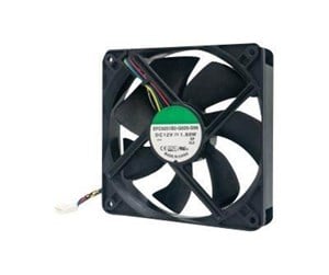 Kabinettvifte - QNAP Fan 120x120x25mm 12V 4PIN 2200 RPM - Kabinettvifte - 120mm - Svart - FAN-12CM-T02