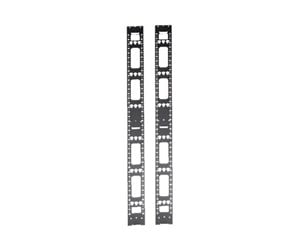 Rackskap - Tripp Lite 42U Rack Enclosure Server Cabinet Vertical Cable Management Bars - rack cable management panel - SRVRTBAR