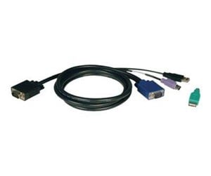 KVM-kabel - Tripp Lite 6ft USB / PS2 Cable Kit for KVM Switches B040 / B042 Series KVMs 6' - keyboard / video / mouse (KVM) cable kit - 1.8 m - P780-006