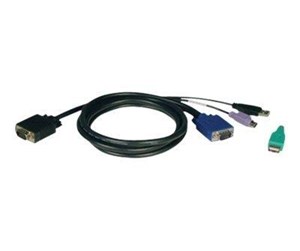 KVM-kabel - Tripp Lite 10ft USB / PS2 Cable Kit for KVM Switches B040 / B042 Series KVMs 10' - keyboard / video / mouse (KVM) cable kit - 3 m - P780-010