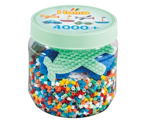 Kreative leker - Hama Ironing beads set in Jar 4000pcs. - 2053