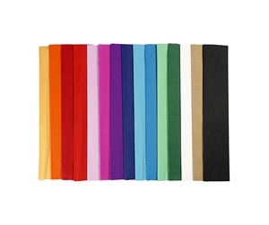 Arts & Crafts - Tilbehør - Creativ Company Crepe paper - Basic colors 15st. - 209020