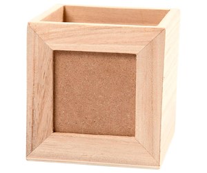 Arkivering & Oppbevaring - Creativ Company Wooden pencil box with photo frame - 57455