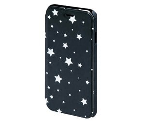 Mobil - Deksel og etui - Hama "Luminous Stars" Booklet Case for Apple iPhone 6/6s black/white - 138287