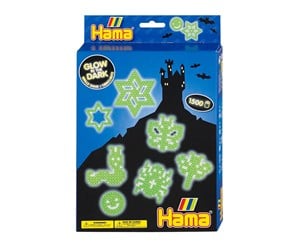 Kreative leker - Hama Ironing beads set-Glow in the Dark 1500pcs. - 3414