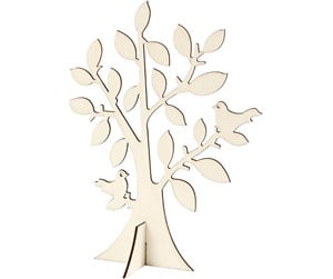 Arts & Crafts - Tilbehør - Creativ Company Wooden Tree with Foot - 57949