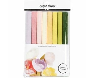 Arts & Crafts - Tilbehør - Creativ Company Crepe Paper Pastel Colors 8 Sheets - 209001