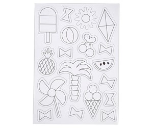 Hobbyartikler - Creativ Company Color your own Magnets - Summer - 51236