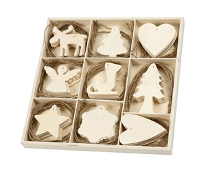 Oppheng & Kroker - Creativ Company Decorate your Wooden Christmas Pendants 72st. - 56742