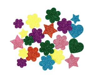 Kreative leker - Creativ Company Foamforms Glitter 100pcs. - 790230