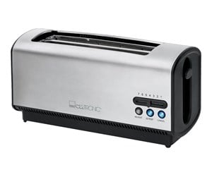 Brødrister - Clatronic Brødrister TA 3687 - toaster - stainless steel/black - 4006160638295