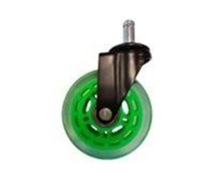 Gamingstol - LC Power - caster - green transparent (pack of 5) - LC-CASTERS-7BG-SPEED