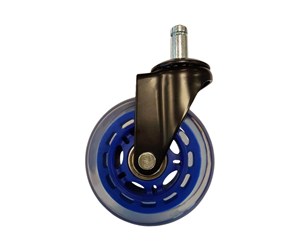 Gamingstol - LC Power - caster - blue transparent (pack of 5) - LC-CASTERS-7DB-SPEED