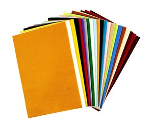 Hobbyartikler - Creativ Company Hobby Felt Assorted Colors 24 Sheets - 45297