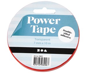 Tape & Lim - Creativ Company Double Sided Adhesive Power Tape 7mm 10m - 24635