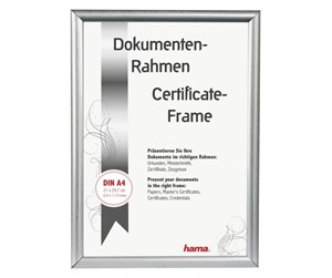 Dekorasjon - Hama "Madrid" Plastic Frame silver 21 x 29.7 cm DIN A4 - 66842