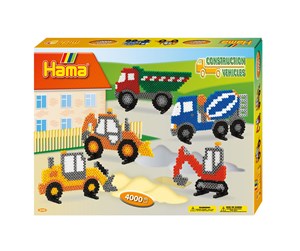 Kreative leker - Hama Ironing beads set construction vehicles 4000pcs - 3143