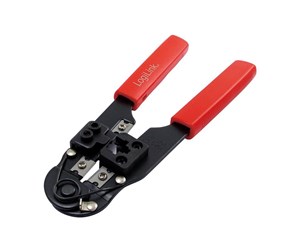 Tilbehør - LogiLink Crimping tool for RJ45 CAT5/CAT6/CAT6A modularplug with cutter - WZ0004