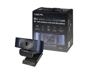 Webkamera - LogiLink HD USB webcam Pro 80° dual microphone auto focus privacy cover - UA0379