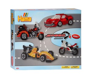 Kreative leker - Hama Ironing Beads Set - Racing 4000pcs. - 3149