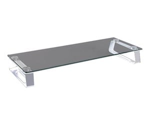 Skjermholder - LogiLink Tabletop monitor riser glass top 560 mm long - BP0027