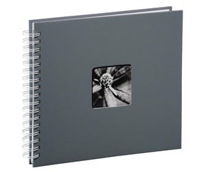 Fotoalbum & Arkivering - Hama "Fine Art" Spiral Album 28 x 24 cm 50 White Pages grey - 2112