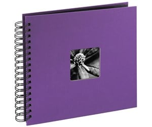 Fotoalbum & Arkivering - Hama "Fine Art" Spiral Album 28 x 24 cm 50 Black Pages purple - 94876