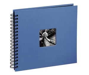 Fotoalbum & Arkivering - Hama "Fine Art" Spiral Album 36 x 32 cm 50 Black Pages azure - 10611