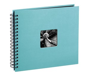 Fotoalbum & Arkivering - Hama "Fine Art" Spiral Album 36 x 32 cm 50 Black Pages turquoise - 10607